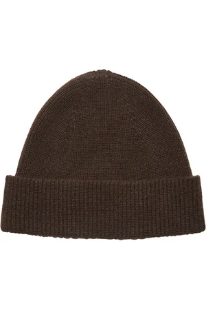 Ermenegildo Zegna Homme, Accessoires, Brun, Taille: ONE Size Bonnet côtelé en cachemire