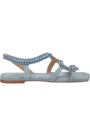 Alma en Pena Femme, Chaussures, Bleu, Taille: 36 EU Sandalette serpent
