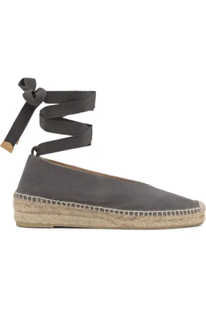 Castaner Femme, Chaussures, Gris, Taille: 36 EU Espadrille Avec Talon Compensé DE 4 CM