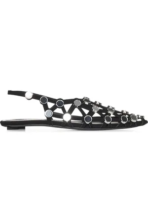 The Attico Femme, Chaussures, Noir, Taille: 38 EU Ballerines Grid