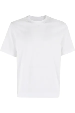 Circolo Homme, Tops, Blanc, Taille: S T-shirt en Jersey de Coton Blanc