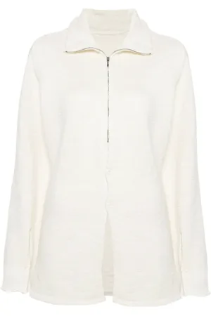 Maison Margiela Femme, Pulls, Blanc, Taille: 38 FR Pull à col montant