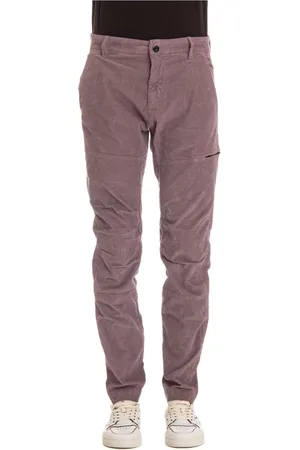 C.P. Company Homme, Pantalons, Violet, Taille: M Pantalon Côtelé Stretch Teint en Pièce Old Dyed Fit