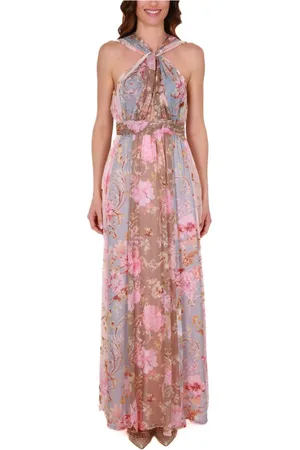 Liu Jo Femme, Robes, Multicolore, Taille: 38 FR Élégante robe longue en tissu imprimé