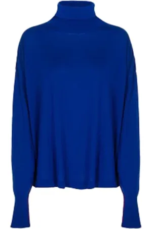 AKEP Femme, Pulls, Bleu, Taille: 42 FR Col roulés