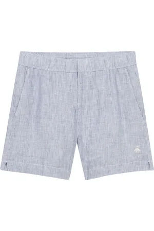 Brooks Brothers Homme, Shorts, Bleu, Taille: L Short en lin bleu marine