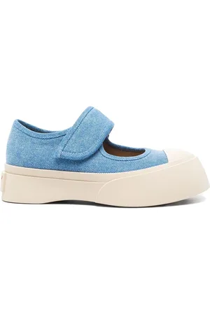 Marni Femme, Chaussures, Bleu, Taille: 36 EU Baskets en caoutchouc à scratch pour bébé