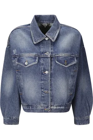 A.P.C. Femme, Vestes, Bleu, Taille: 36 FR Veste Blouson Cally