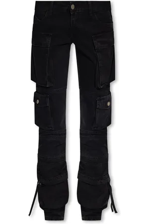 The Attico Femme, Jeans, Noir, Taille: W27 Essie Cargo Jeans