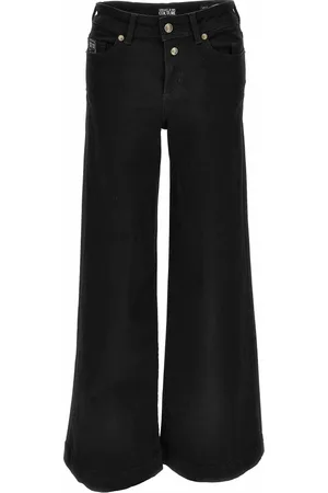 VERSACE Femme, Jeans, Noir, Taille: W28 Pantalon Noir