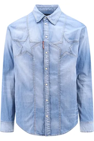 Dsquared2 Homme, Chemises, Bleu, Taille: M Chemise en denim Twin Stars