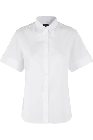 FAY Femme, Blouses et Chemises, Blanc, Taille: 40 FR Chemise Décontractée en Coton