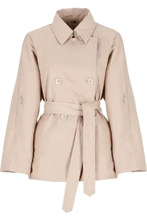 FAY Femme, Manteaux, Rose, Taille: 36 FR Trench-coat rose croisé