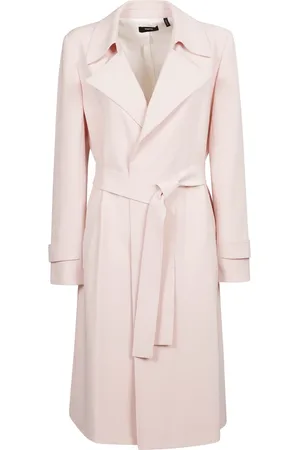 THEORY Femme, Manteaux, Rose, Taille: 42 FR Trench en tissu technique