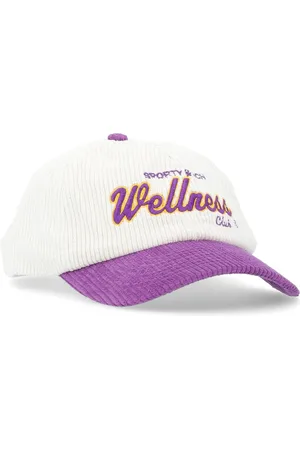 Sporty & Rich Unisex, Accessoires, Blanc, Taille: ONE Size Chapeau en velours côtelé