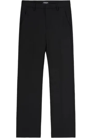 Dondup Femme, Pantalons, Noir, Taille: W31 Pantalon Chino en Laine Coupe Régulière