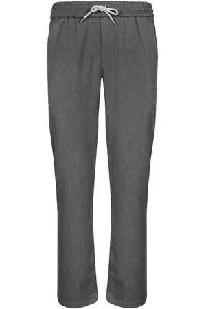 Les Deux Homme, Pantalons, Gris, Taille: S Pantalon Élastiqué avec Poches Arrière