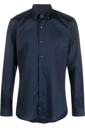 FAY Homme, Chemises, Bleu, Taille: L Chemise Décontractée Bleue