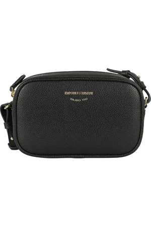Emporio Armani Femme, Sacs, Noir, Taille: ONE Size Mini Sac Noir et Argent