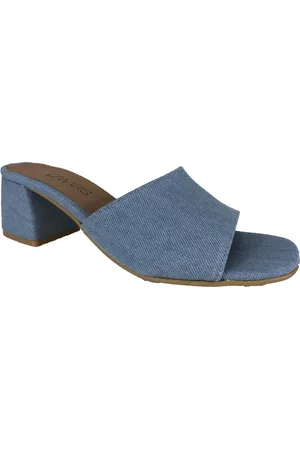 DWRS Femme, Chaussures, Bleu, Taille: 38 EU Mules à Talons Marbella