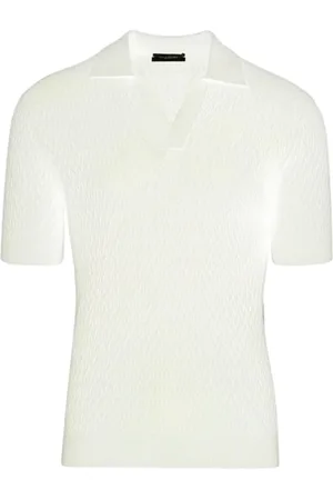 Paolo Pecora Homme, Tops, Blanc, Taille: 2XL T-shirts et Polos Blancs