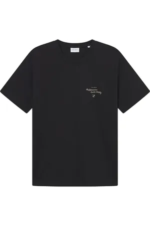 Les Deux Homme, Tops, Noir, Taille: S Tee-shirt Art Méditerranée