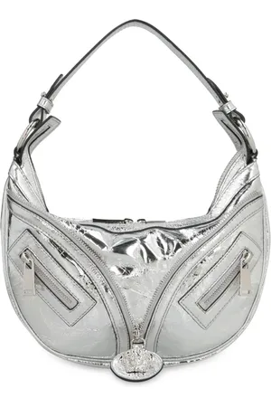 VERSACE Femme, Sacs, Gris, Taille: ONE Size Répéter Hobo Sac à bandoulière
