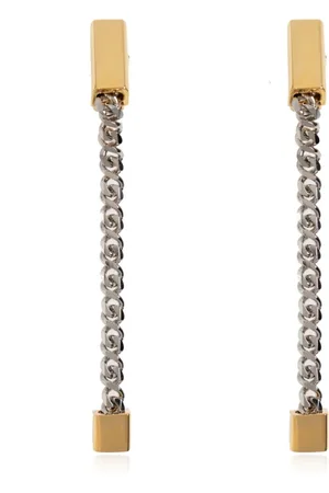 Dsquared2 Femme, Accessoires, Gris, Taille: ONE Size Longues Boucles d`Oreilles