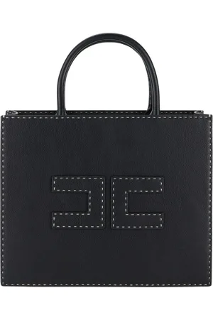 Elisabetta Franchi Femme, Sacs, Noir, Taille: ONE Size Sac cabas moyen