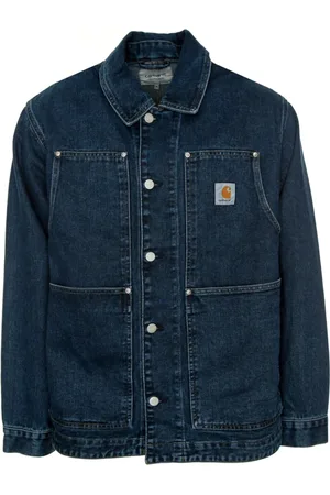 Carhartt Homme, Vestes, Bleu, Taille: 2XL Veste en Jean Double Front