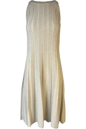 D.EXTERIOR Femme, Robes, , Taille: 38 FR Robe Rayée Côtelée avec Détails Lurex
