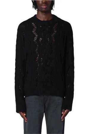 OUR LEGACY Homme, Pulls, Noir, Taille: M T-shirt col rond