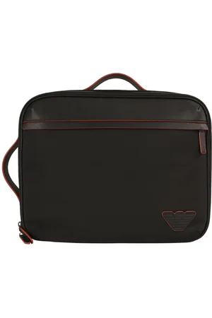 Emporio Armani Homme, Sacs, Noir, Taille: ONE Size Sac à Dos Convertible en Serviette
