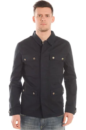 D.A. Daniele Alessandrini Homme, Vestes, Bleu, Taille: XL Veste safari pour hommes