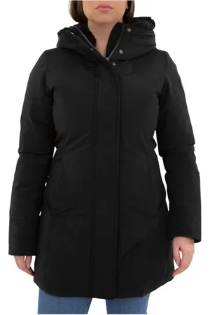 Woolrich Femme, Vestes, Noir, Taille: 38 FR Parka Boulder noire pour femmes