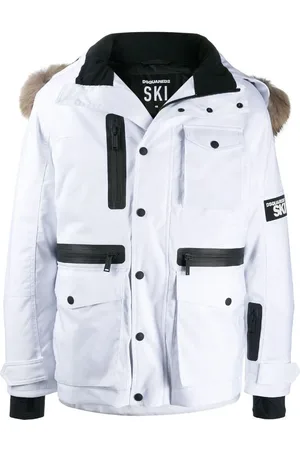 Dsquared2 Homme, Vestes, Blanc, Taille: M Veste de sport blanche en textile