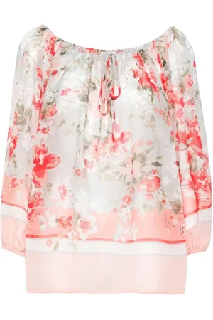 ERMANNO SCERVINO Femme, Blouses et Chemises, Multicolore, Taille: 36 FR Blouse en crêpe à imprimé floral