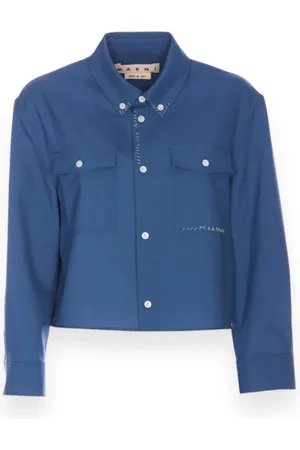 Marni Femme, Blouses et Chemises, Bleu, Taille: 38 FR Collection de chemises élégantes