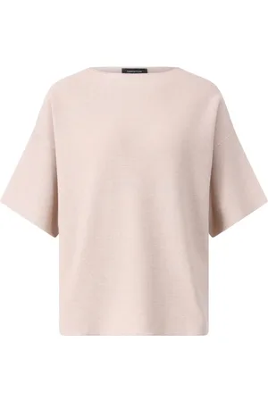 Fabiana Filippi Femme, Pulls, Rose, Taille: 40 FR T-shirt Oversize en Maille Pailletée
