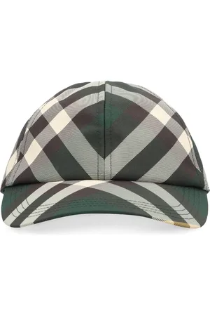Burberry Femme, Accessoires, Multicolore, Taille: S Casquette Ajustable en Toile avec Motif Check