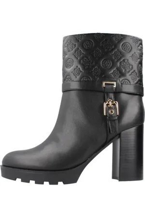 Guess Femme, Chaussures, Noir, Taille: 37 EU Bottines à Talons Élégantes