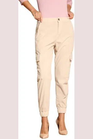 Masons Femme, Pantalons, , Taille: 42 FR Pantalon Cargo en Velours Coupe Décontractée