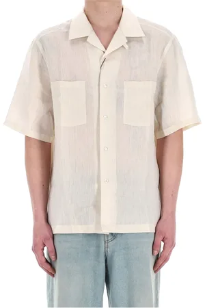 HERNO Homme, Chemises, , Taille: M Chemise en Lin à Manches Courtes