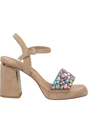 Alma en Pena Femme, Chaussures, Multicolore, Taille: 41 EU Sandale large bride en strass