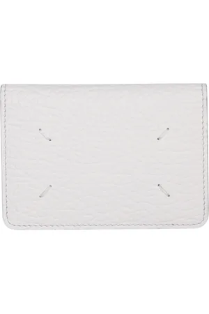 Maison Margiela Homme, Accessoires, Blanc, Taille: ONE Size Porte-cartes en cuir