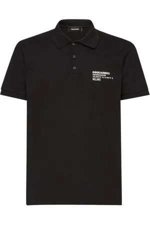 Dsquared2 Homme, Tops, Noir, Taille: S Polo à Patch Logo