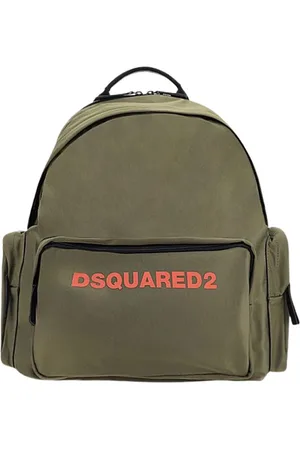 Dsquared2 Homme, Sacs, Vert, Taille: ONE Size Sac à dos imprimé en tissu technique