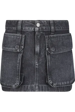 Diesel Femme, Jupes, Noir, Taille: W26 De-Ton Denim Skirt
