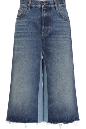 Chloé Femme, Shorts, Bleu, Taille: 38 FR Wide Jeans