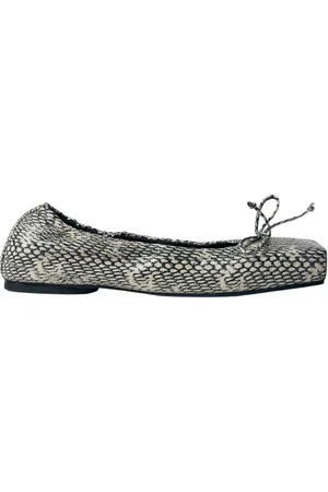 Jacquemus Femme, Chaussures, , Taille: 37 EU Ballerines plates en cuir texturé avec